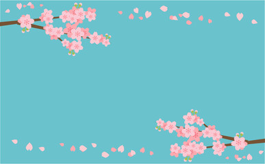 桜ふぶきフレーム