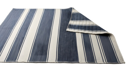 Closeup of rugs isolated on transparent background, showcasing texture and design