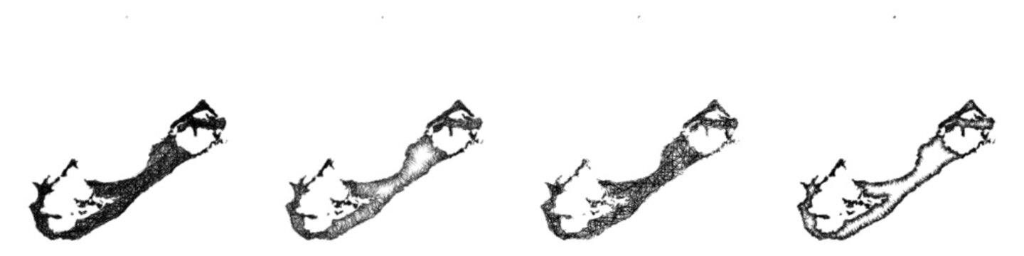 Sketch Bermuda map design set