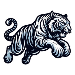 Obraz premium Tiger vector and illustration.