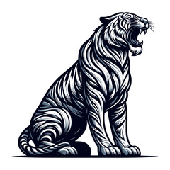 Tiger vector and illustration.