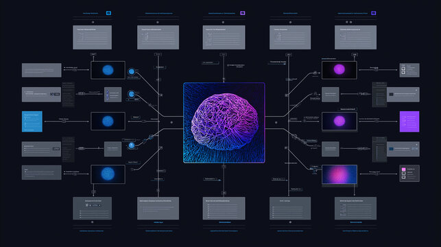 An informative illustration showing feature extraction and transformation in machine learning workflows.
