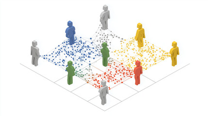 An educational visualization showing KNN algorithms used for classification and regression.