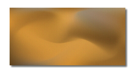 Obraz premium Abstract Golden Brown and Ochre Gradient Background with Soft Organic Waves and Heavy Grain Texture