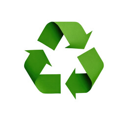 Fototapeta premium Green recycling symbol