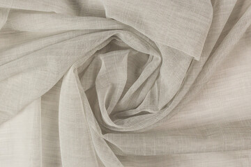 Fabric for curtains nylon chiffon texture background abstraction