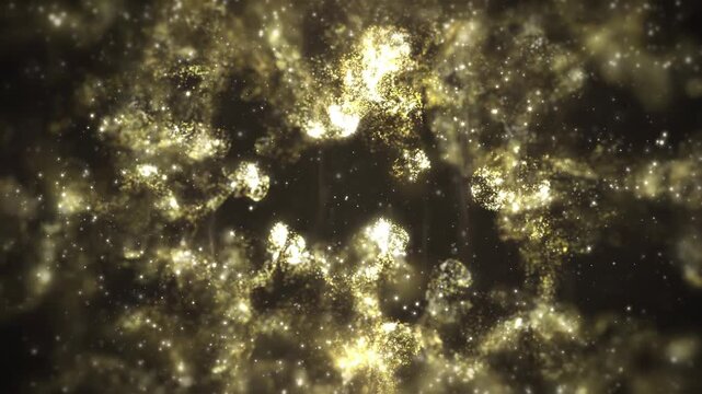  Luxury Gold Particles Splash for Socials, Movies, Awards and Titles. Copy Space.Set of 5.