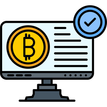 Bitcoin Accepted Icon