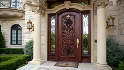 entrance to the house 