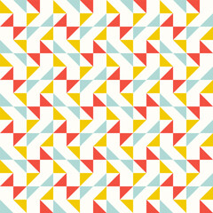 Geometric precision aesthetic, color block tessellation modern seamless vector patterns. Neutral retro colors. Repeatable design for fabric collection, wallpapers,