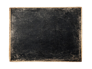 Fototapeta premium Rectangular, aged, dark-toned surface with texture. Distressed, photographic print or antique book cover. Edges framed