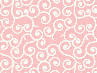 和柄＿唐草模様＿和紙の背景素材＿03