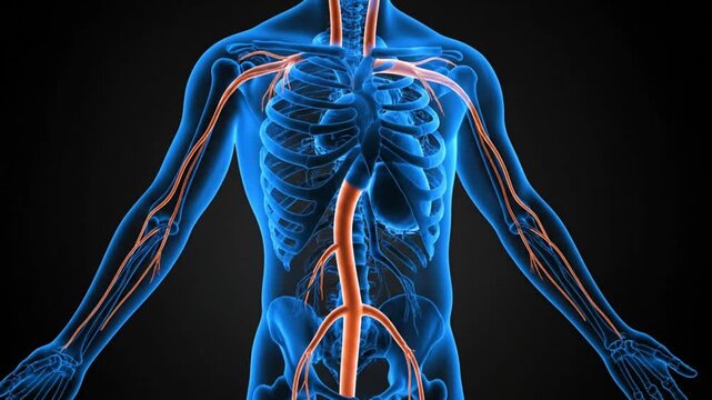 Human Body Circulatory System Anatomy.