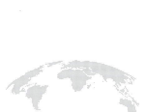 Grey world map vector, isolated on white background. Flat Earth, map template for web site pattern, anual report, inphographics. Globe similar worldmap icon. Travel worldwide, map silhouette backdrop.