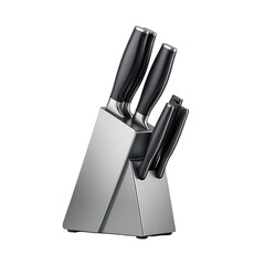 Kitchen Knife Set Isolated Transparent Background
