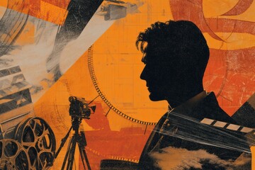 Film Production Background With Vintage Elements