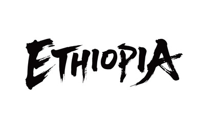 Obraz premium ETHIOPIA Handwriting 