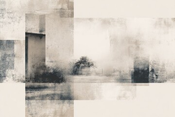 Minimalist Design with Faded Textures like Old Paper