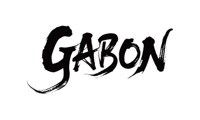 Obraz premium GABON Handwriting 