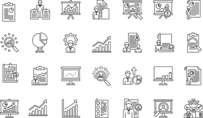 Business infographic with graphs charts and people