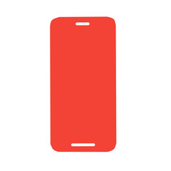 Red Smartphone Screen Mockup for Creative Mobile App Display