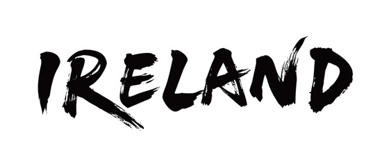 Naklejka premium IRELAND Handwriting 