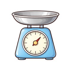 kitchen scale isolated on white