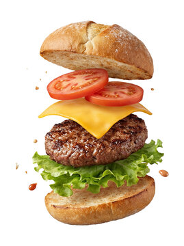 A ?snap shot? where toppings hover inches above the base and a few crumbs hang perfectly still