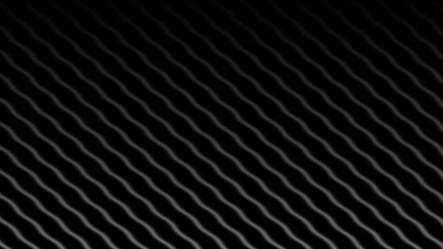 A mesmerizing video showcasing a black background with wavy white lines moving in a rhythmic pattern. Abstrack background
