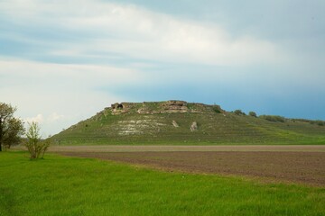 Obraz premium Mountainous landscape of summer with hill