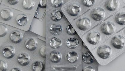 Empty pill blister pack