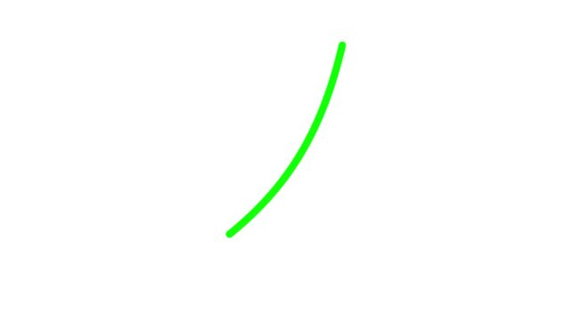 The green arrow points here. Indicating a location. A simple animation of the arrow movement.