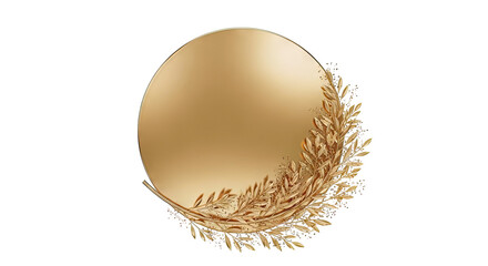 Golden Laurel Wreath Frame