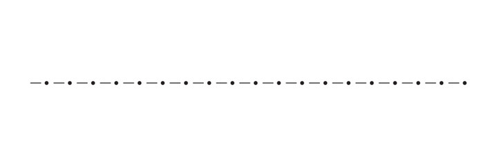 Fototapeta premium Dotted line simple shape vector symbol icon design. 
