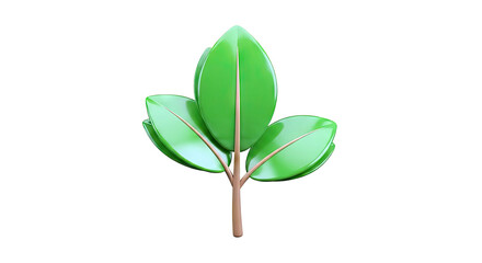 Stylized Green Tree Icon