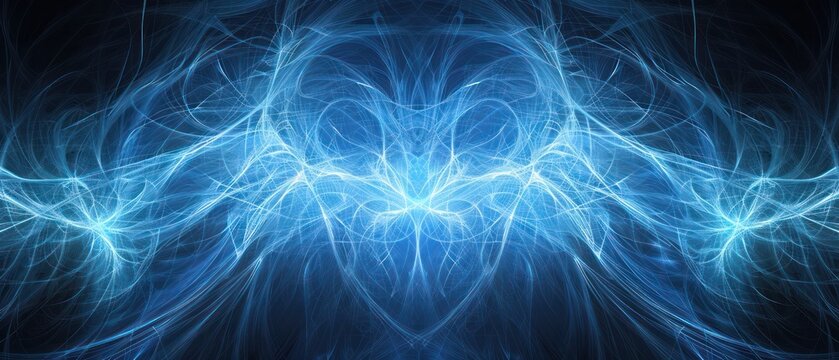 blue lightning streak flow pattern