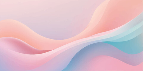 Fototapeta premium Abstract colorful pink wavy background with flowing curves