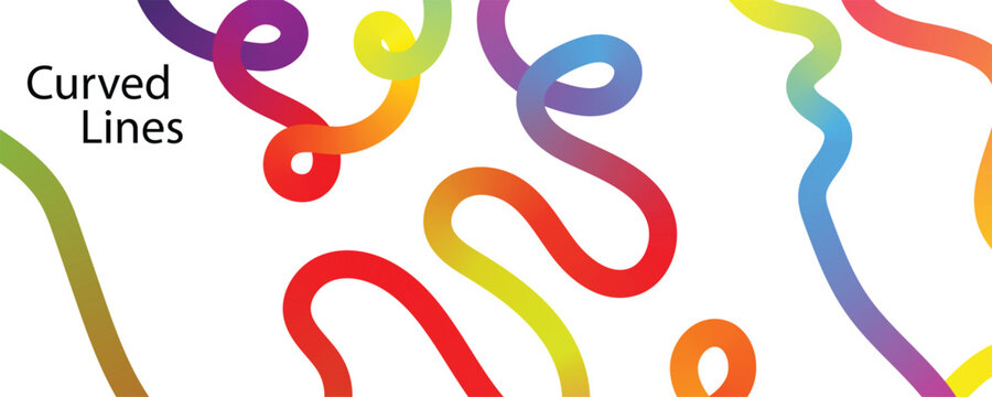 Colorful gradient line. vector illustration of a colorful background. Abstract Color Lines Pattern
