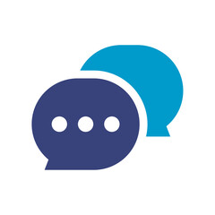 Message, chat icon. Speech bubble, message icon. Vector