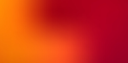 Bright orange to red gradient background with smooth soft light blur © Yeasir X