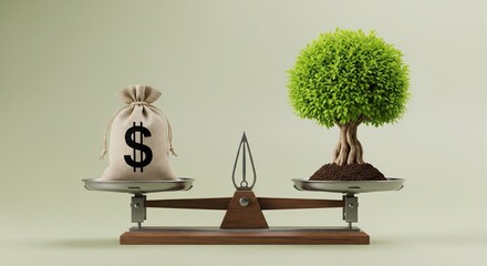 Balance Between Financial Growth and Environmental Sustainability in Business Decisions