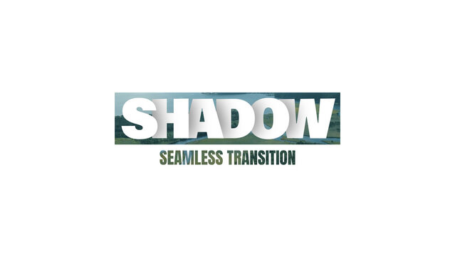 Animated Transition with Shadow Text Animation