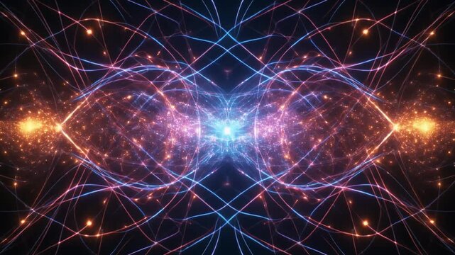 Quantum Entanglement Sparks in Theoretical Physics Visualization