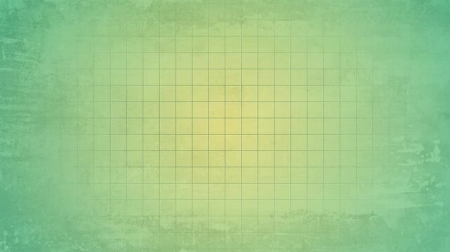 Green and Yellow Grid Background with Grunge Texture