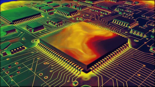 Microchip Thermal Map Analysis in Electronics Engineering