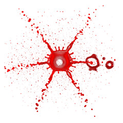 Exploding red fractal pattern with geometric square fragments Keywords: abstract, red, explosion, fractal, geometric, squares, pattern, digital art, chaos, energy, vibrant