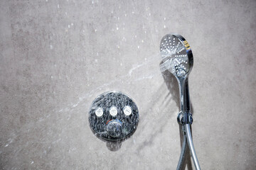 Silver shower head
