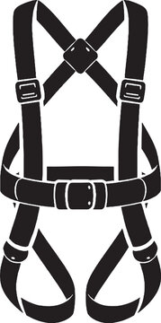 Hunting Safety Harness Tree Stand Black Silhouette Icon