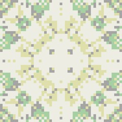 Rose Petal Pixel Geometric Star