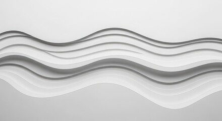 Obraz premium Abstract flowing metallic waves background texture seamless silver gray modern design minimalist elegant pattern